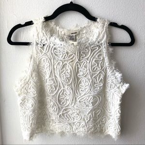 NWT/ SANS SOUCI Lace Crop Top
